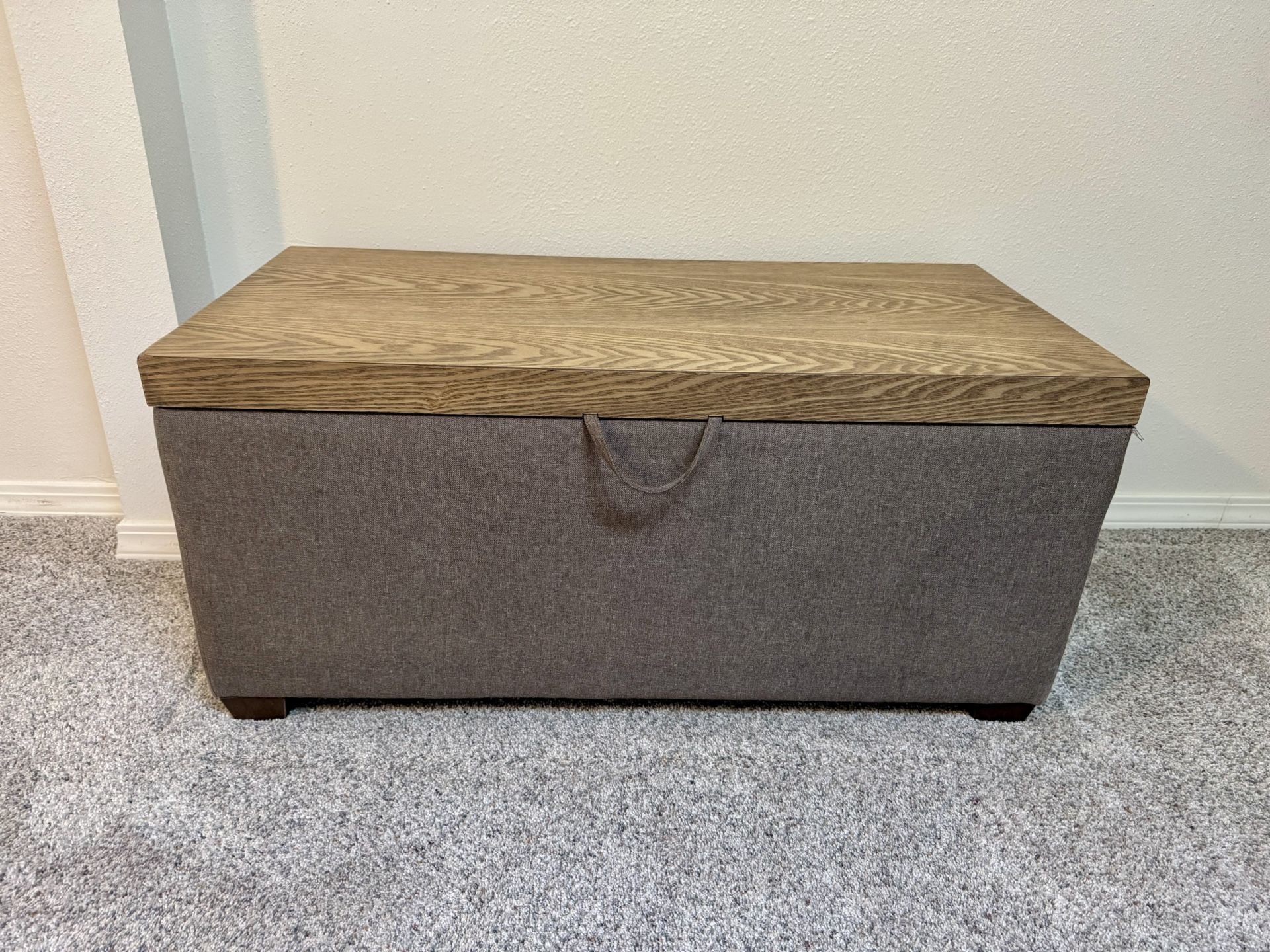 Coffee Table With Lift-Top & Storage (Wood & Fabric)