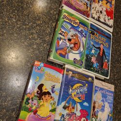 VHS videos Lot F (8 videos)