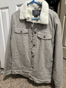 Jean jacket with fur lining