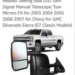 Chevy Towing Mirrors Black