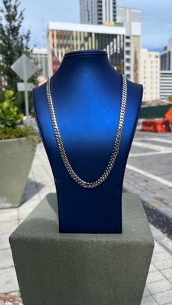8MM Handmade Miami Cuban Chain – 26” – Solid .950 Silver with Rhodium Plating and Infinity link