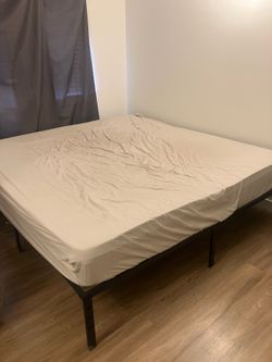 KING size mattress w/ adjustable frame