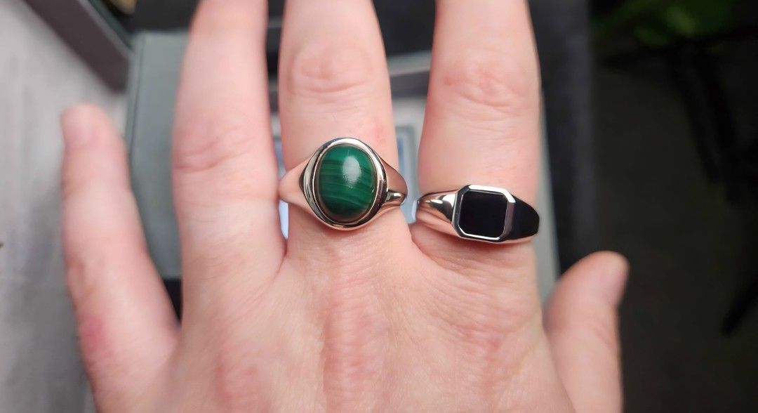 Brand New Silver Gemstone Rings Size 12