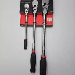 CRAFTSMAN V-SERIES Ratchet Set, Flexible Head, 3 Piece , NEW