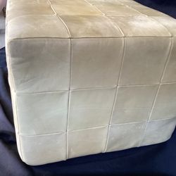 Leather Ottoman