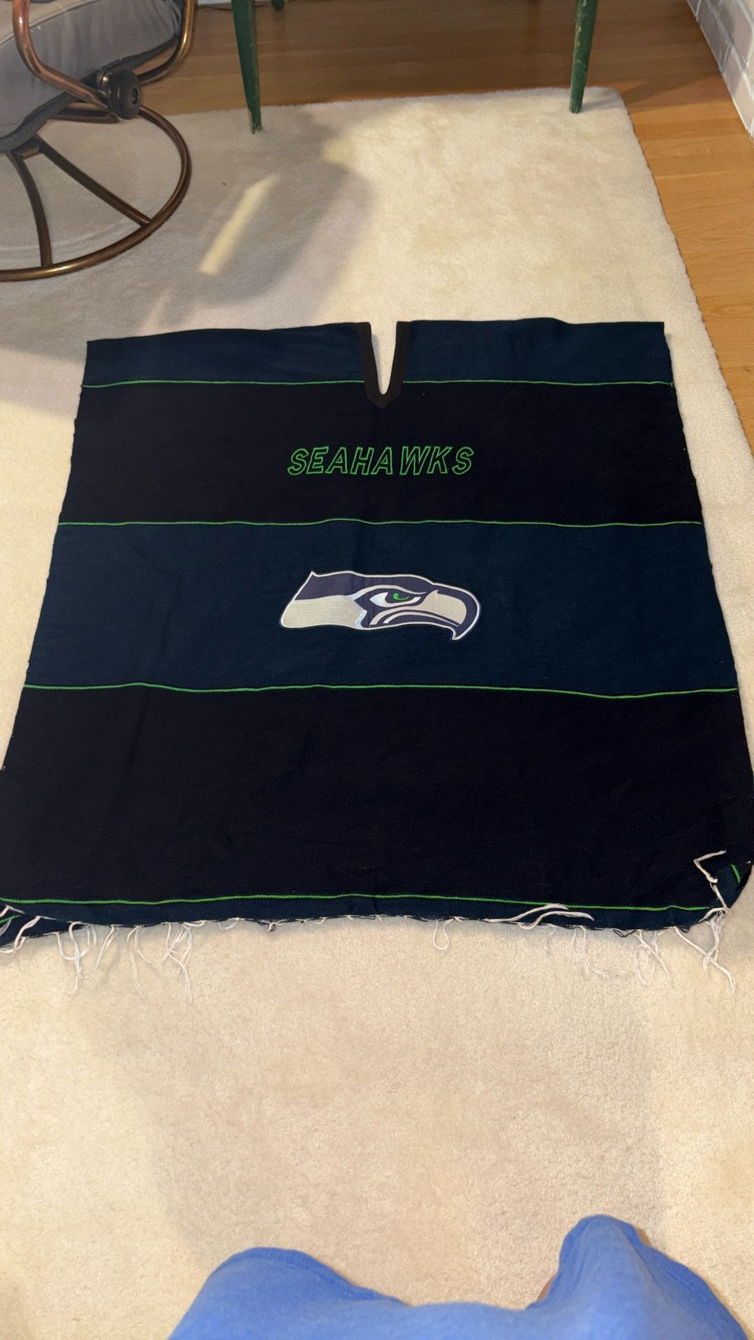 Seahawks Unisex Large poncho