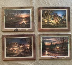 Terry Redlin Square Plates