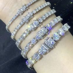 Moissanite Tennis Chains Bracelet