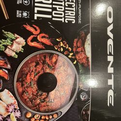 NEW OVENTE Mulitipurpose NEW OVENTE Mulitipurpose Electric Hot Pot Grill Combo 