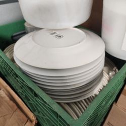 Restaurant Plates, Water Glasses, Storage Bends