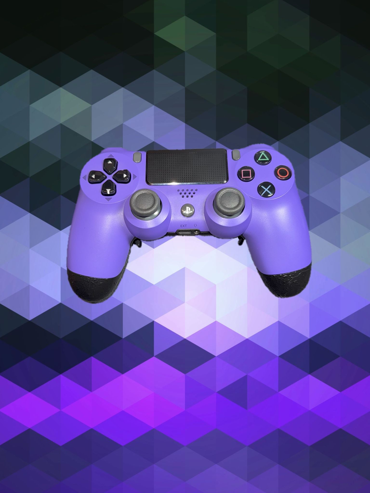 TMR Anti-Drift Purple PS4 Controller W/4 Back Buttons And Clicky Kit
