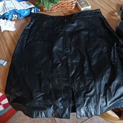 Genuine Leather Skirt 