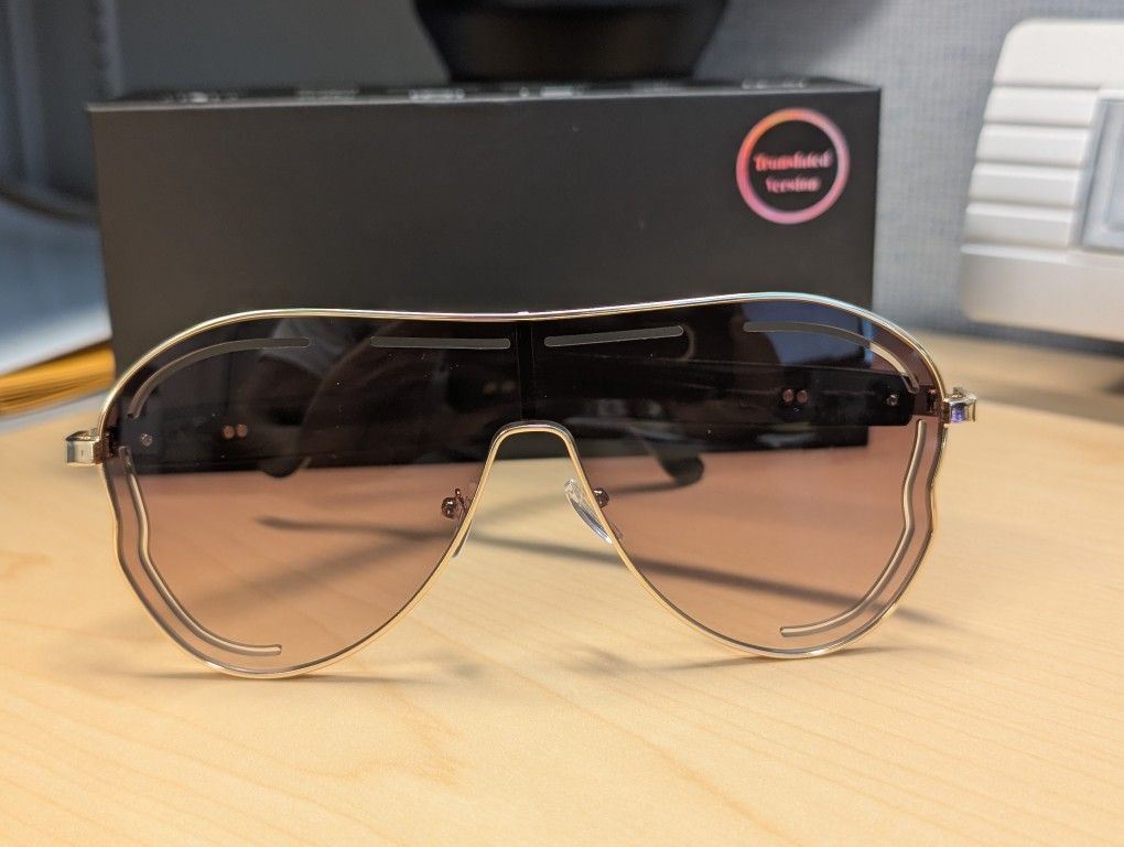 AI Smart Bluetooth Sunglasses (Gold)