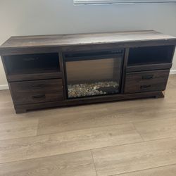 Heated TV stand 