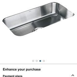 Brand New * STERLING 11600-NA 32-Inch McAllister 32-Inch by 18-Inch Under-Mount Single Bowl Kitchen Sink, Stainless Steel