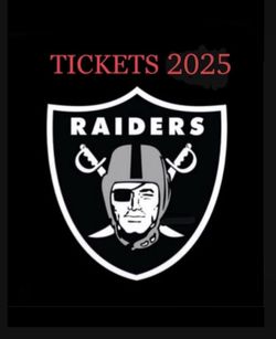 2025 Raiders tickets 