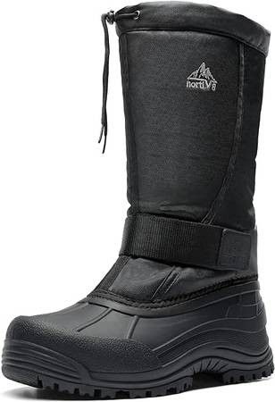NEW Size 8 NORTIV 8 Men Waterproof Insulated Winter Snow Boots Fur Liner Lightweight Outdoor Tall Boots