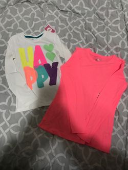 Girls tops size 7/8 and hot pink size xl (16)