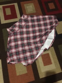 Plaid style skirt
