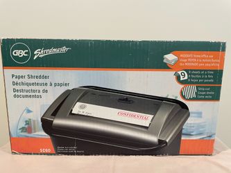 GBC shred master SC60 personal paper shredder