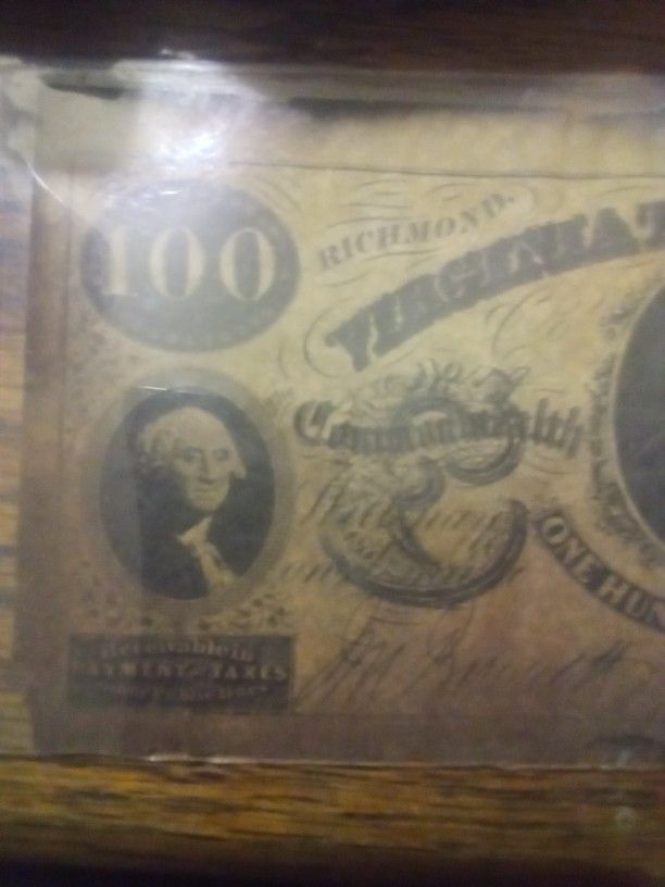 100 Dollar Confederate Note