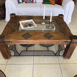 Vintage Rustic Handmade Coffe Table 