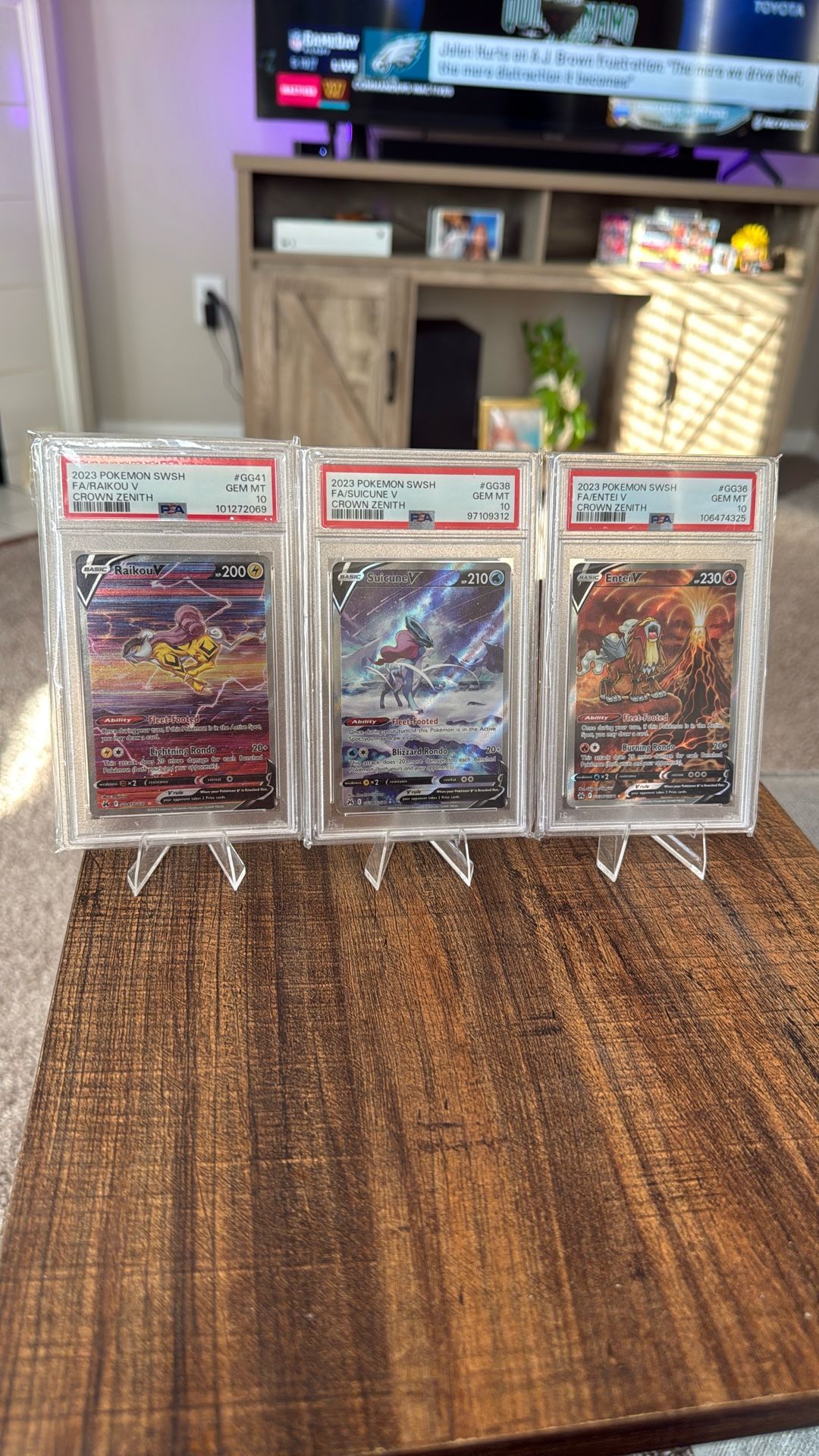 Suicune Raikou Entei PSA 10 Set