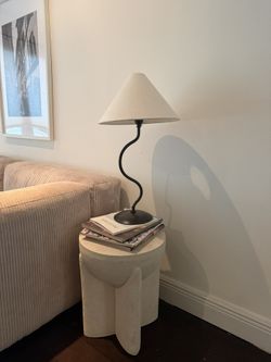 West Elm Lamp And Side Table