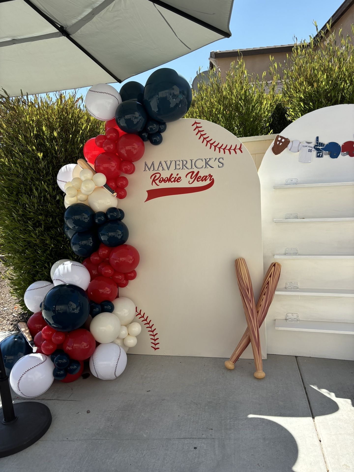 Baseball Balloon Garland