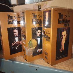 THE GODFATHER PART 1 2 3 VHS