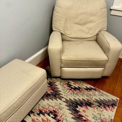 Rocker/recliner With Footstool 