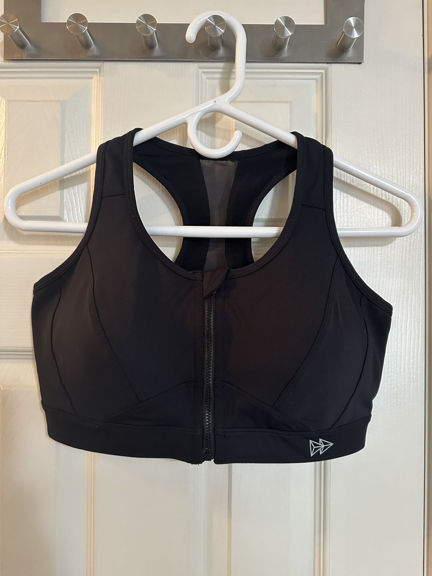 New! Yvette Black Sports Bra Size Medium Plus (36 D, 36DD, 36 DDD)