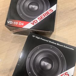 SKAR AUDIO VD-10 D4 Shallow Subwoofers (2)