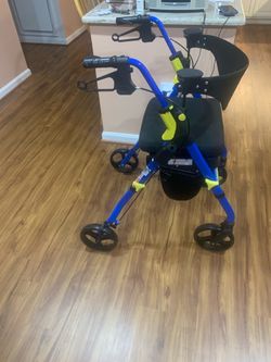 Med line Empower Rollater push cart with seat. (Used)