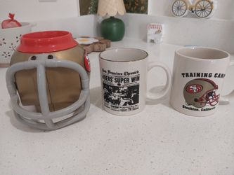 3 Vintage San Francisco 49er Mugs
