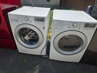 Lg Washer And Dryer Set Electric Lavadora y Secadora 30-day Warranty