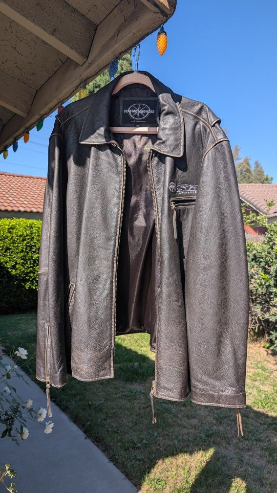 Men's High Quality Leather Jacket For Motorcycle Riding