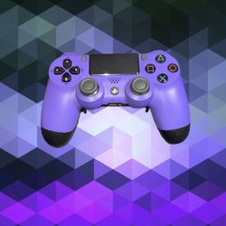 TMR Anti-Drift Purple PS4 Controller W/4 Back Buttons And Clicky Kit