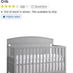 Baby Crib And Mattress
