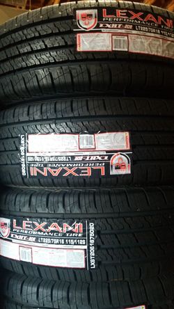 4 Lt225/75R16 Lexani HT Tires 10ply