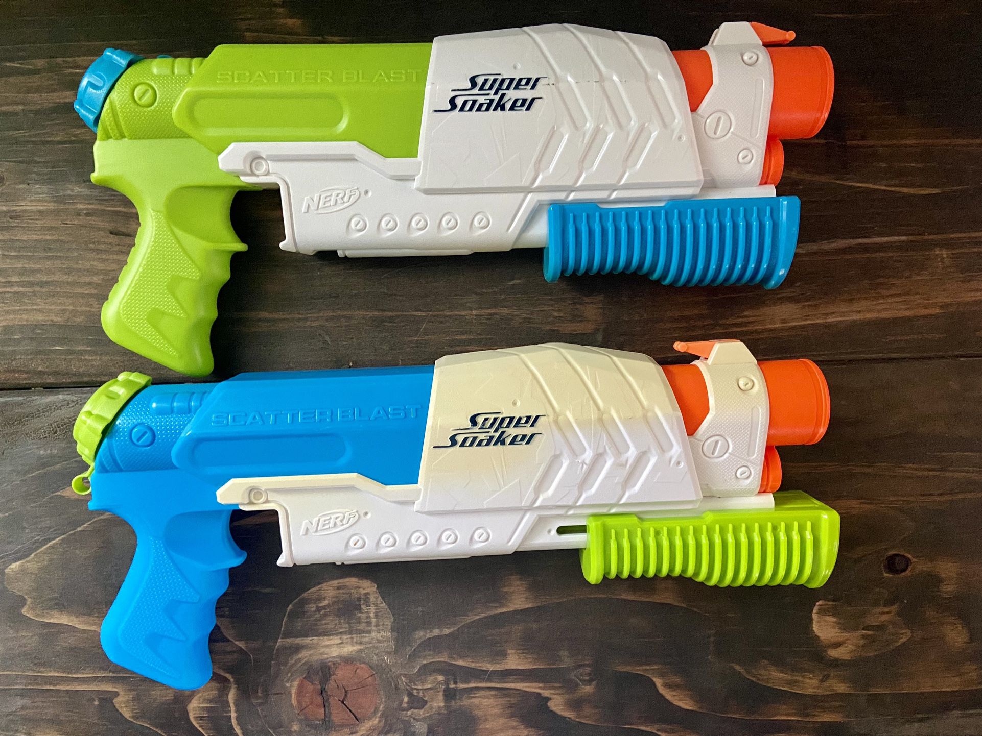Nerf Super Soaker Scatter blast Squirt Water Gun LOT 2