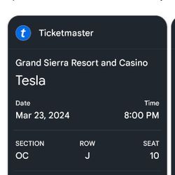 tesla tickets reno