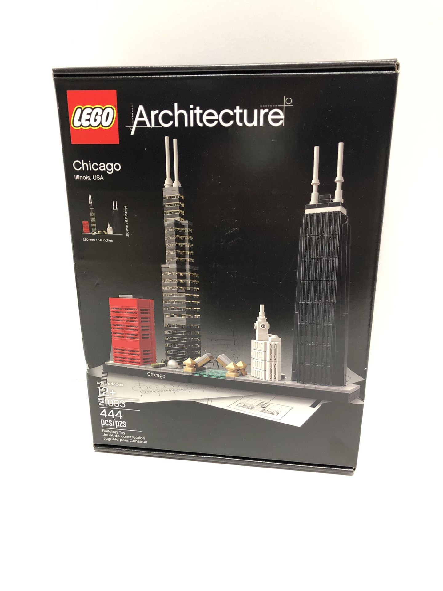 Lego Architecture 21033 Chicago IL 444 pieces! BRAND NEW SEALED!
