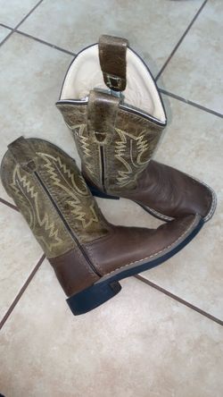 Kids Leather Cowboy Boots