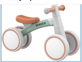 New SEREED Baby Balance Bike for 1 Year Old Boys Girls 12-24 Month Toddler Balance Bike, 4 Wheels Toddler First Bike, First Birthday Gifts