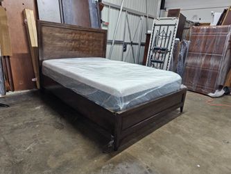 Queen bed and mattress