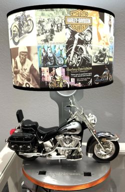 Harley Davidson Lamp with Smart Color Changing Bulb