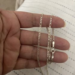 Real 925 sterling silver Chain necklace 