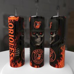 Boston Orioles Baseball Tumbler