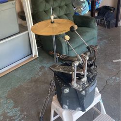 2 Foot Pedals Hi Hat Stand And Tom Case